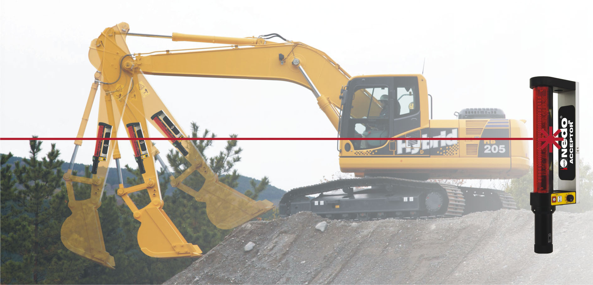 NEDO ACCEPTOR M – Bagger- / Maschinenempfäger