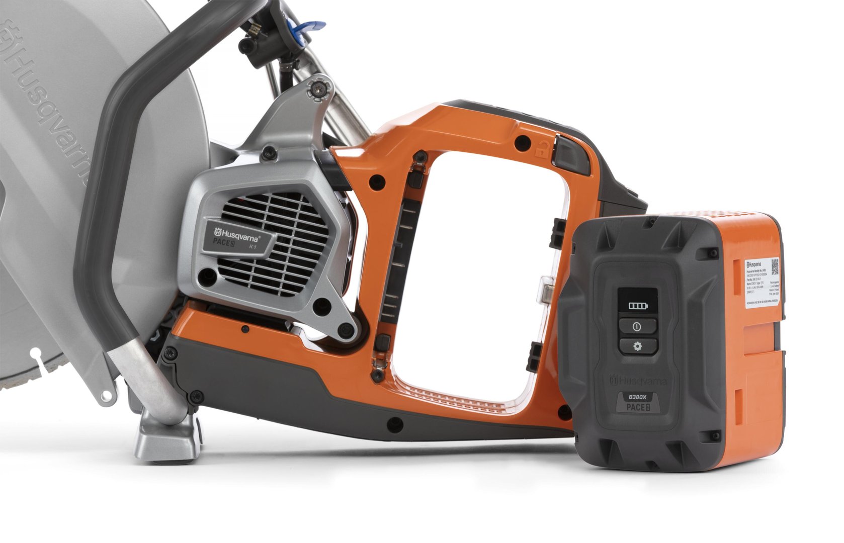HUSQVARNA K1 PACE Akku Trennschleifer VORFÜHRGERÄT mit 2 AKKUS, LADEGERÄT & KISTE