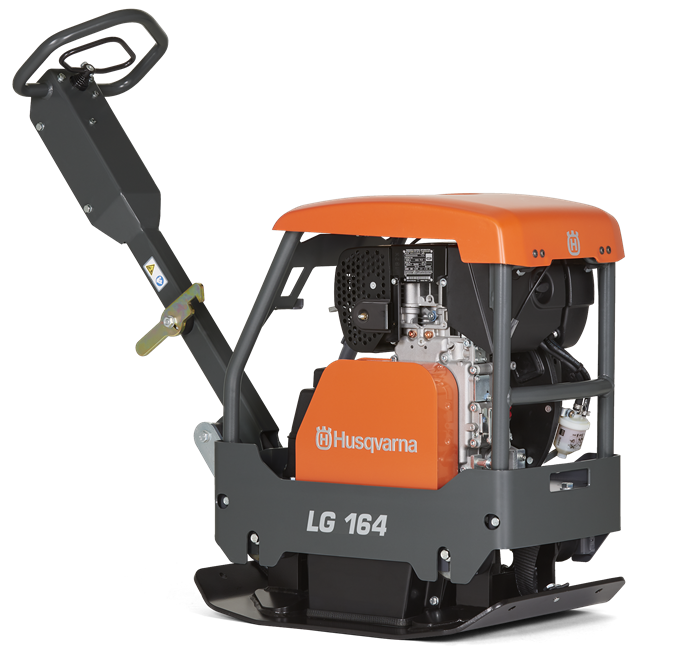 HUSQVARNA LG 164 Hatz Diesel – Rüttelplatte reversierbar mit 170 kg | VORFÜHRGERÄT