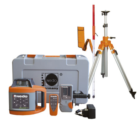 NEDO SIRIUS 1 HV “green” im Set mit Stativ und Flexilatte –  Rotationslaser horizontal & vertikal