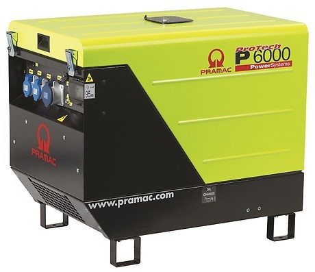 PRAMAC P 6000 SYA AVR dieselbetriebener Stromerzeuger 230 V | 5,9 kVA (E-Starter)