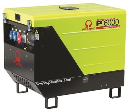 PRAMAC P 6000 TYA AVR dieselbetriebener Stromerzeuger 230 / 400 V | 6,9  kVA (E-Starter)