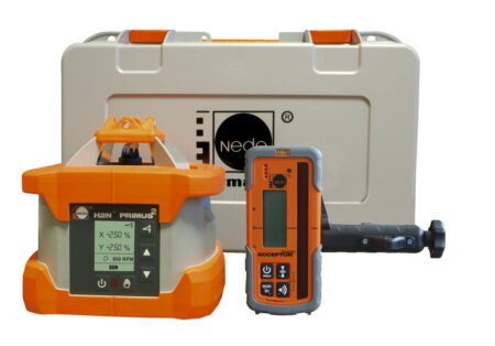 NEDO PRIMUS 2 H2N mit Acceptor Digital – Rotations- / Neigungslaser horizontal