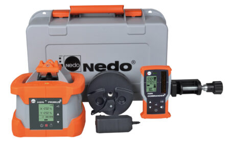 NEDO PRIMUS 2 H2N mit Commandor 2 – Rotations- / Neigungslaser horizontal