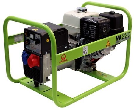 PRAMAC W 220 benzinbetriebener Schweißgenerator mit Stromerzeuger 230 / 400 Volt | 5,6 kVA