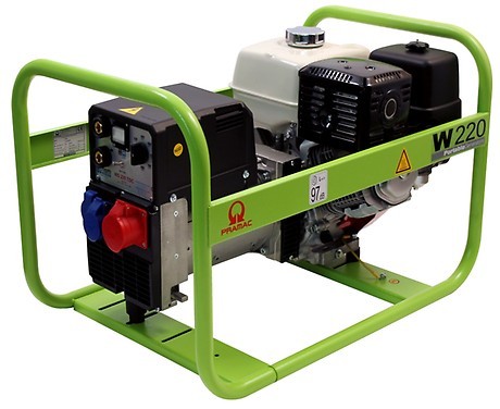 PRAMAC W 220 benzinbetriebener Schweißgenerator mit Stromerzeuger 230 / 400 Volt | 5,6 kVA