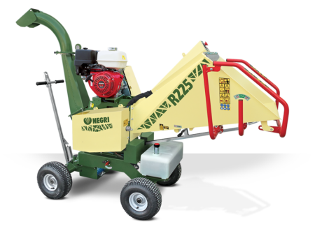 NEGRI Biohäcksler R225 / Benzin-Häcksler mit Transportfahrwerk